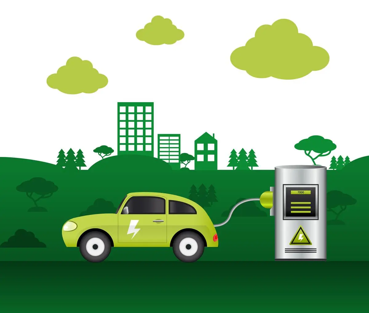 Electric-vehicles-as-types-of-green-vehicles
